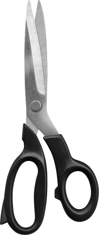 Laborschere  Stück  HSB 588-20, mit schwarzen Kunststoffgriff gerade, 200 mm