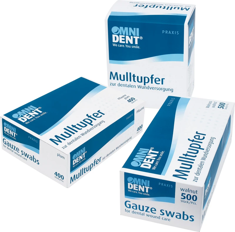 Omni Mulltupfer  Packung  400 Stück Pflaume