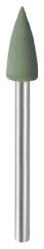 EVEFLEX Polierer  Packung  100 Stück grün fein, FG, Figur Flamme, 3 x 6,5 mm