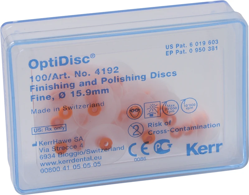 OptiDisc®  Nachfüllpackung  100 Stück unmontiert, orange fein, Ø 15,9 m