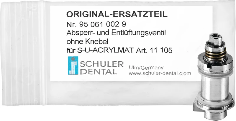 S-U-Acrylmat Absperr- und Entlüftungsventil  Stück  ohne Knebel