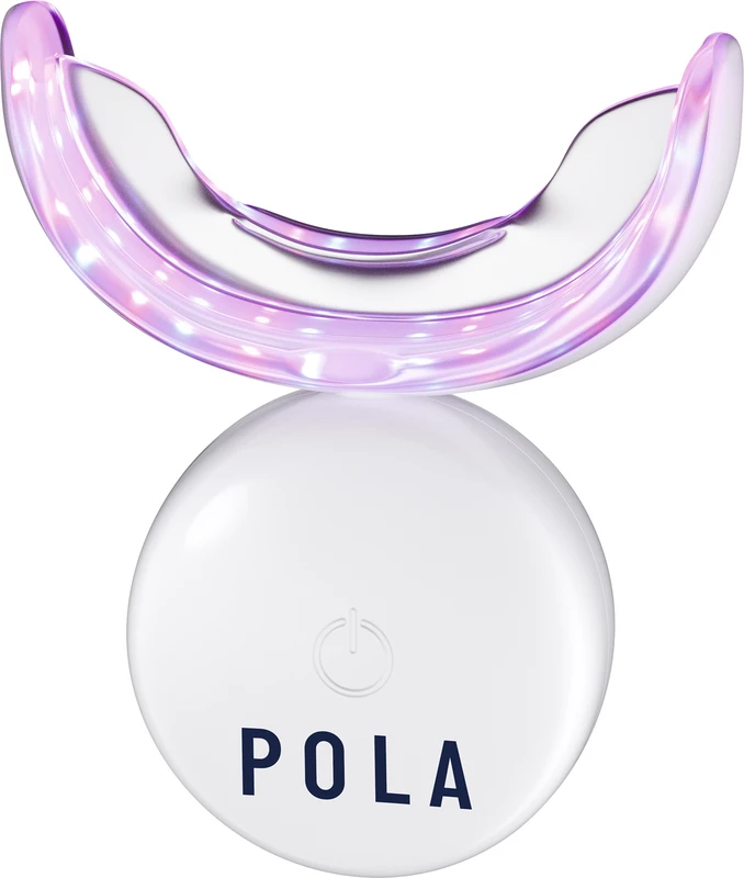 POLA LIGHT  Packung  Pola LED Mundstück, 4 x 3 g Zahnaufhellungsspritzen, USB-Kabel, Bedienungsanleitung