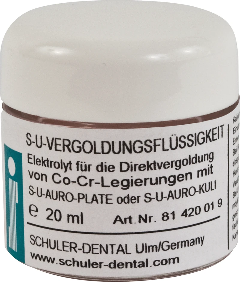 S-U-VERGOLDUNGSFLÜSSIGKEIT  Tiegel  20 ml