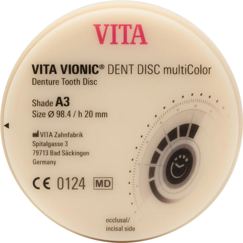 VITA VIONIC® DENT DISC multiColor  Stück  Ø 98,4 mm, H 20 mm, A3