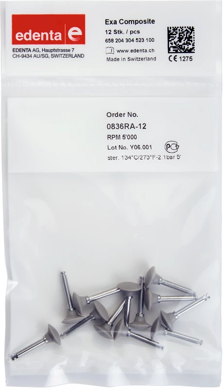 Exa Composite  Packung  12 Stück grau, RA, Figur 304, 4,7 mm, ISO 100