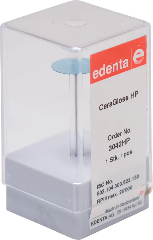 CeraGloss  Stück  blau mittelgrob, HP, Figur 303, 2,5 mm, ISO 150