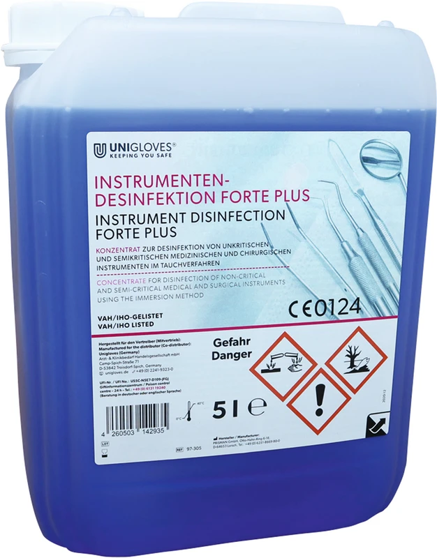 UNIGLOVES Instrumentendesinfektion Forte PLUS  Kanister  5 Liter