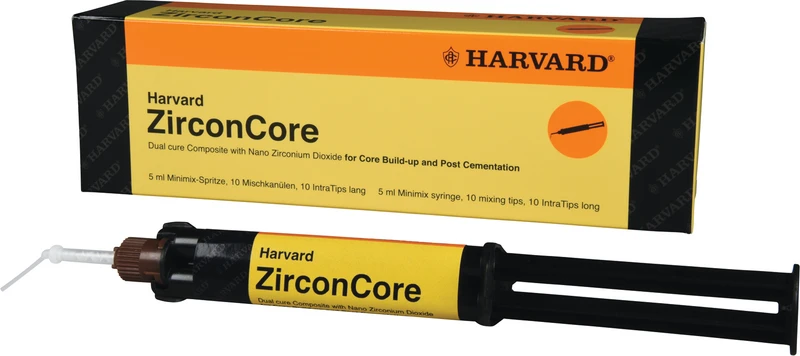 Harvard ZirconCore  Packung  5 ml Spritze A2, 10 Mischkanülen, 10 Intra Tips lang