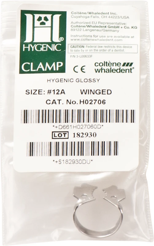 HYGENIC® Dental Dam Klammern  Stück  Tigerklammern Molaren UK rechts, OK links, 12A