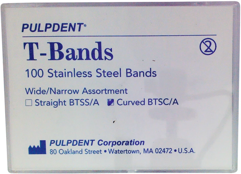 PCA T-Bands  Packung  100 Stück sortiert, gebogen, Stahl