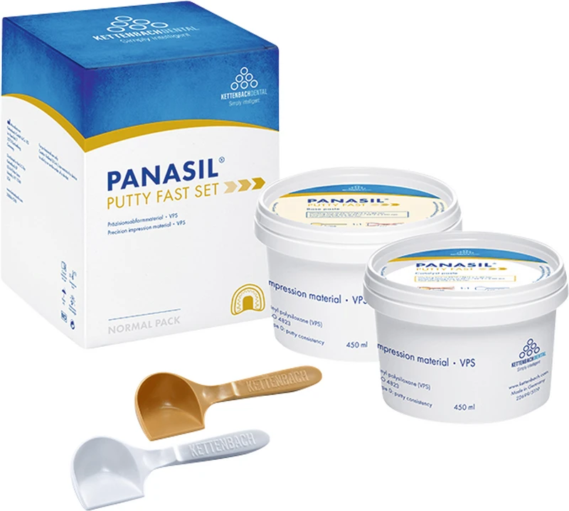 Panasil® Putty   Normalpackung  450 ml Basispaste, 450 ml Katalysatorpaste Putty Fast
