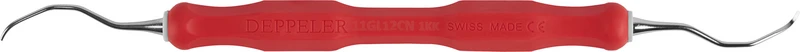 DEPPELER Gracey Küretten Deep  Stück  Figur 11\12, mesial, ADEP Griff, rot