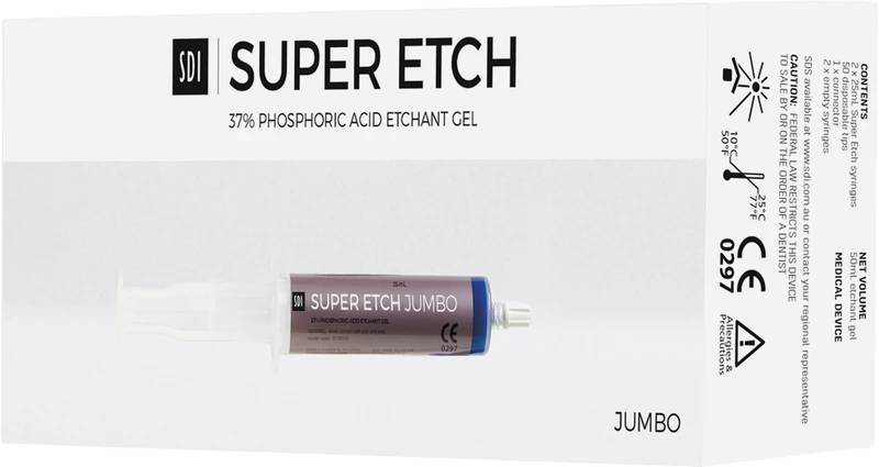 super etch  Jumbopackung  2 x 25 ml Spritze Ätzgel, 50 Tips