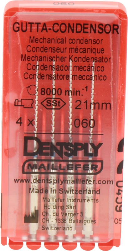 Gutta-Condensor  Packung  4 Stück 21 mm, ISO 060