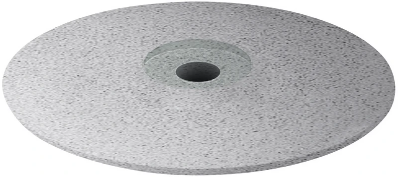 EVE ECOCERAM  Packung  100 Stück unmontiert, hellgrau grob, Figur Linse, 18 x 3 mm