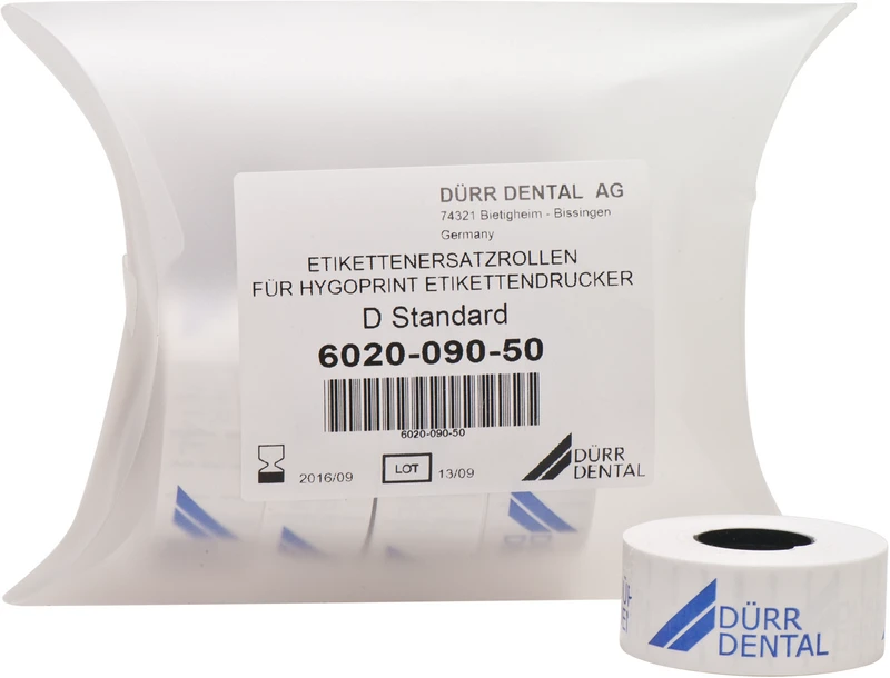 Hygoprint  Packung  5 Etikettenersatzrollen, einfachklebend