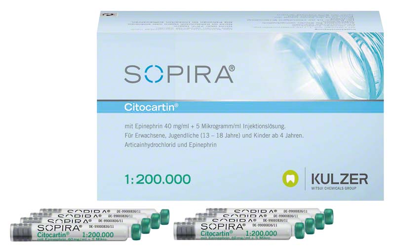 SOPIRA® Citocartin® 1:200.000  Packung  50 x 1,7 ml Zylinderampulle