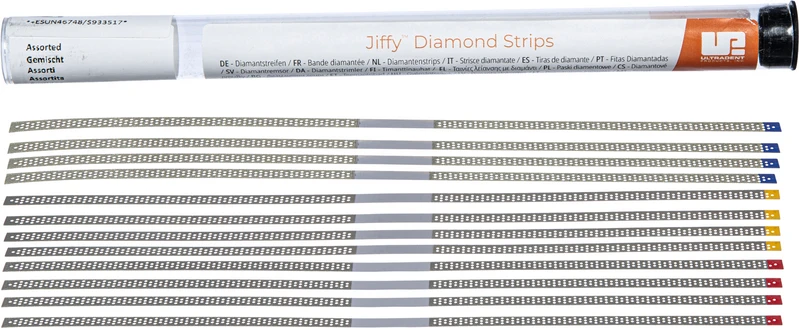 Jiffy Diamantstreifen  Packung  3 x 5 Stück sortiert perforiert, breit