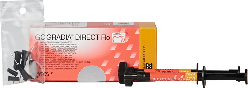 GC GRADIA® DIRECT Flo  Packung  2 x 1,5 g Spritze AO3