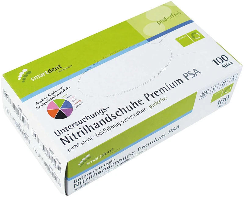 smart Nitrilhandschuhe Soft Premium  Packung  100 Stück puderfrei, S