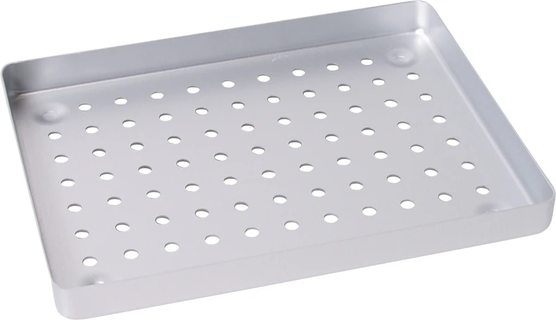 ALUMINIUM TRAY  Stück  Tray silber 18 x 14 cm, perforiert