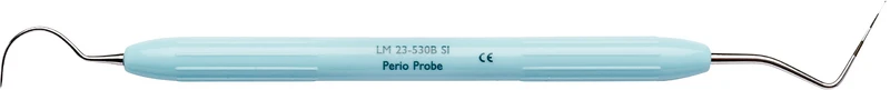 LM PA-Sonden \ Parodontometer   Stück  Figur 530B, einendig, kugelförmig, hellblau, LM-ErgoNorm Griff