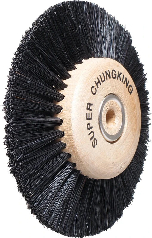 Polierbürsten  Stück  Holzkern, Qualität   Super   4-reihig, 40\Ø 80 mm spitz