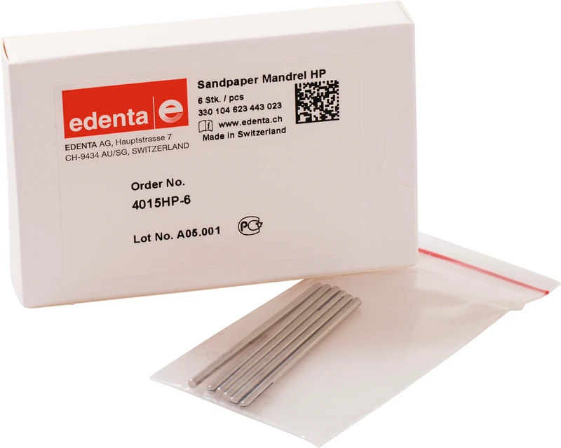 Sandpapiermandrelle  Packung  6 Stück HP, 11 mm, ISO 023