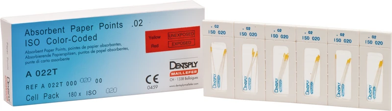 Papierspitzen steril  Packung  180 Stück ISO 020