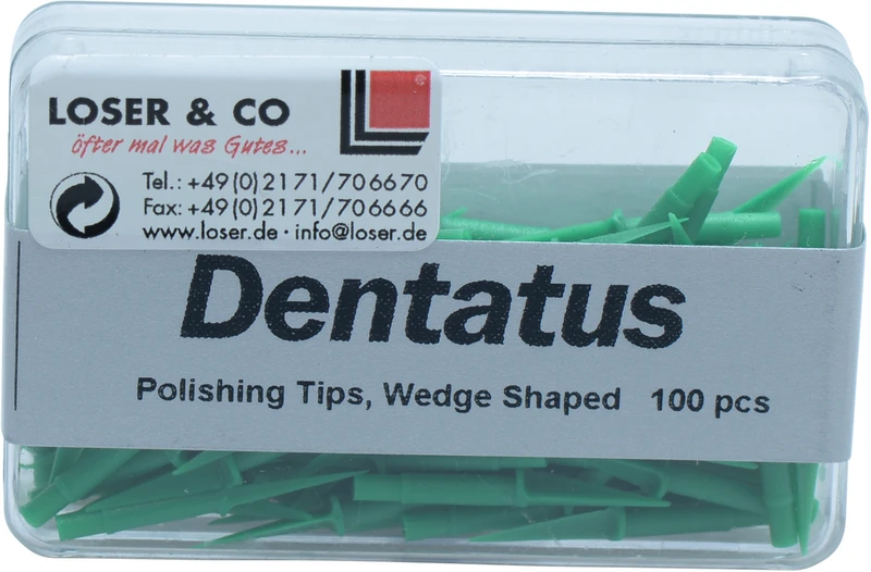 EVA-PROPHYLAXE SYSTEM  Packung  100 Stück grün schmal, keilförmig