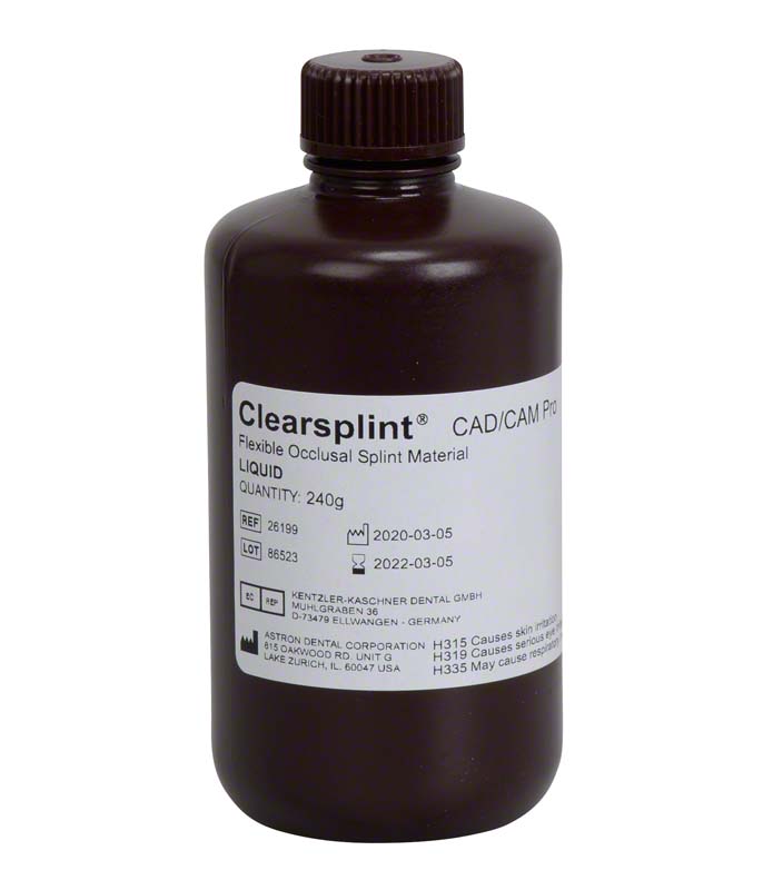 astron® Clearsplint® CAD\CAM Pro  Packung  240 g Flüssigkeit