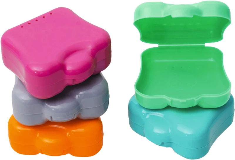 two-in-one   Aufbewahrungsbox  Sortiment  5 Stück (blau, grün, gelb, rot, orange)