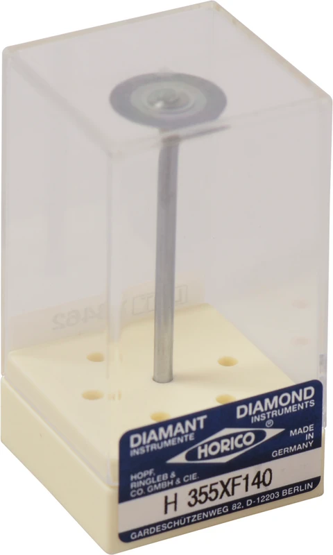 SUPERDIAFLEX® 355  Stück  doppelseitig, sehr flexibel, gelb extra-fein, HP, Figur 355 XF x-dünn, 0,12 mm, ISO 140