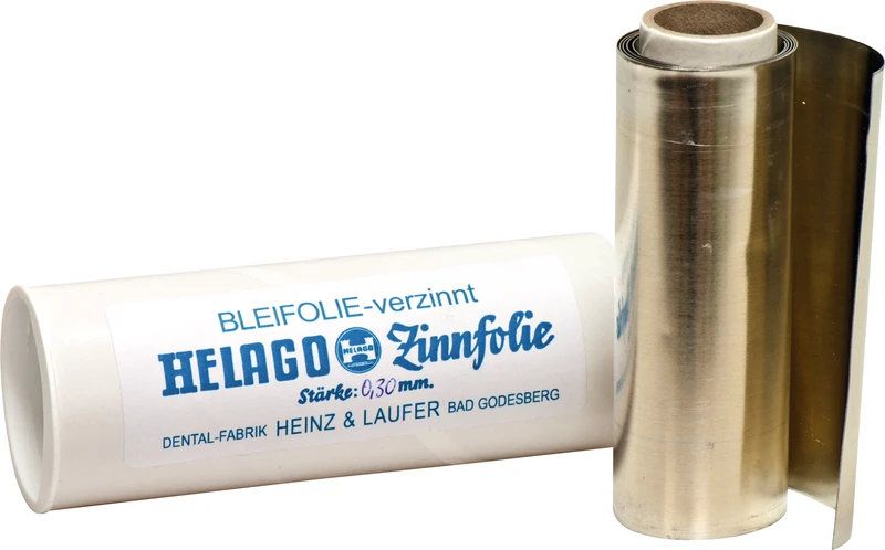 HELAGO Bleifolien verzinnt  Rolle  ca. 150 g, Stärke 0,3 mm