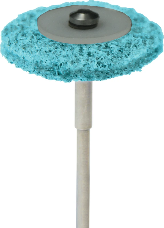 TOPDENT Finisher I-V  Nachfüllpackung  100 Stück II, türkis fein, 28 mm, 4 Unterlegscheiben