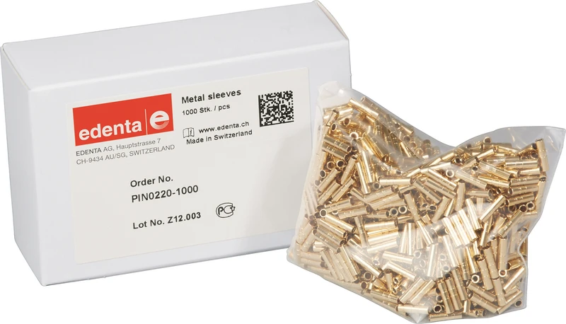 Rundstifte  Packung  1.000 Metall-Hülsen 10 mm