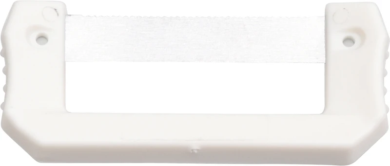 Streifenhalter PAUL  Stück  gezackt, 4 mm breit, Stärke 0,05 mm, weiß