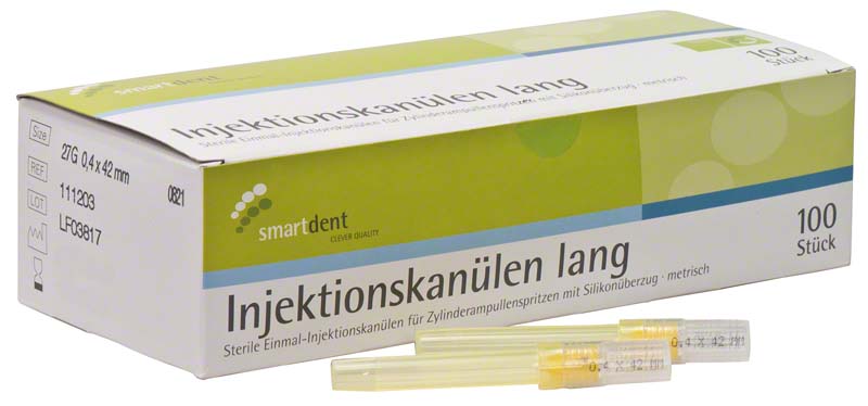smart Injektionskanülen  Packung  100 Stück Ø 0,4 x 42 mm