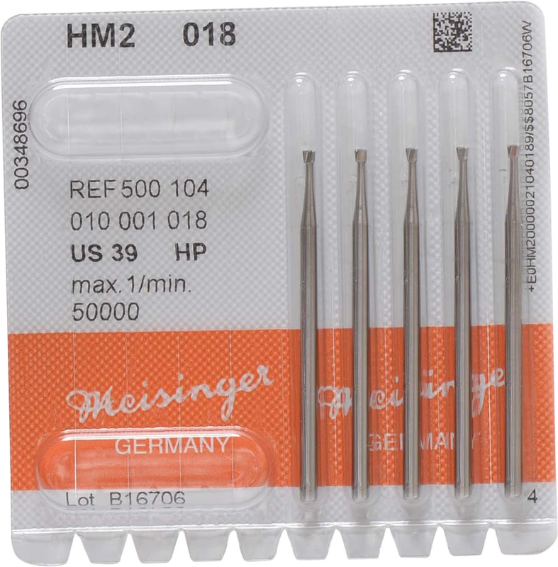 HM-Bohrer 2  Packung  5 Stück HP, Figur 010, 1,8 mm, ISO 018
