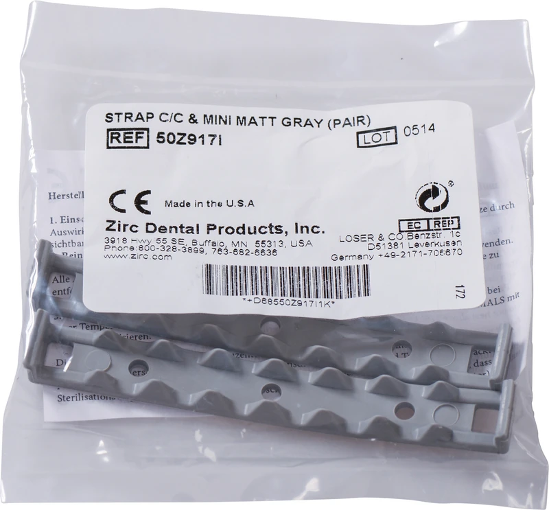 Locking Strap Fixiergurt  Packung  2 Stück grau