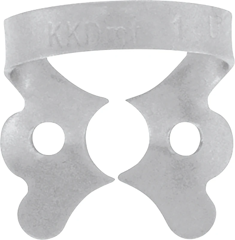 KKD® Kofferdam Klammern triColor Antireflect  Stück  platin matt, Nr. 1, für OK Prämolaren