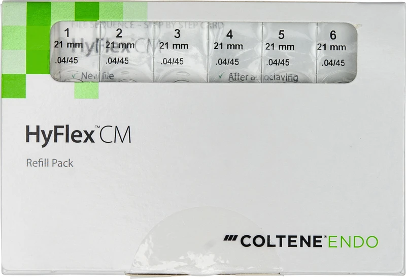 HyFlex® CM  Packung  6 Stück 21 mm, Taper.04 ISO 045