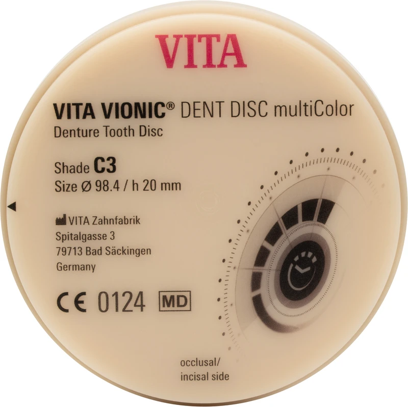 VITA VIONIC® DENT DISC multiColor  Stück  Ø 98,4 mm, H 20 mm, C3