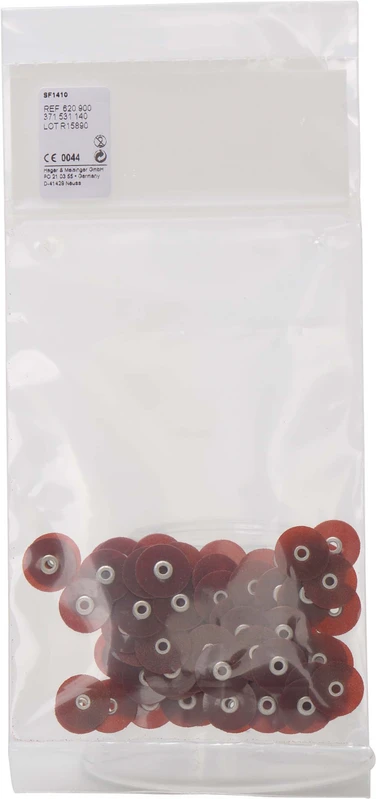 Super Flexible Discs  Packung  100 Stück unmontiert, rot grob, HP, Figur 371, Ø 14 mm, ISO 140