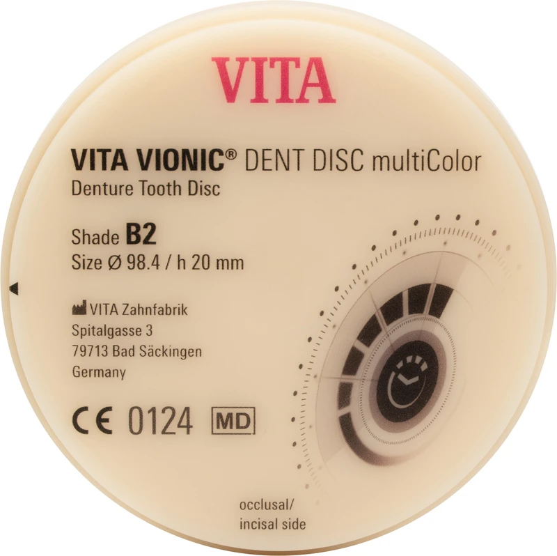 VITA VIONIC® DENT DISC multiColor  Stück  Ø 98,4 mm, H 20 mm, B2