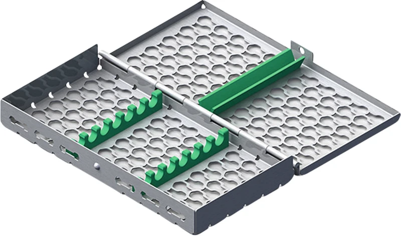 Galaxy Kassette Flat   Stück  für 7 Instrumente, 18 x 9, grün