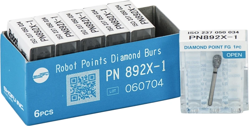 Robot Points FG  Packung  6 Stück schwarz supergrob, FG, Figur Birne, 5 mm, ISO 034