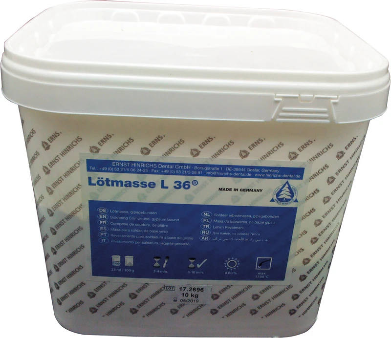 Lötmasse L 36® braun  Eimer  10 kg