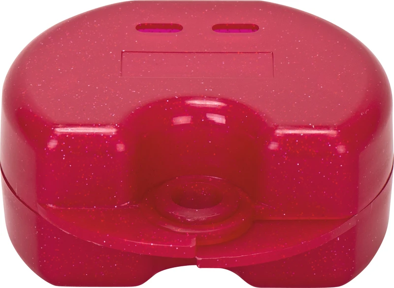 Zahnspangendose Glitter  Stück  rot