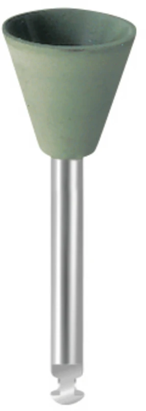 EVEFLEX Polierer  Packung  10 Stück grün fein, RA, Figur umgekehrter Kegel, 9 x 8 mm